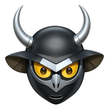  black horn helmet sticker