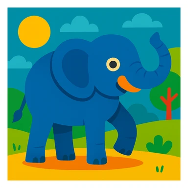 Elephant sticker