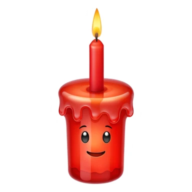  jelly on birthday candle sticker