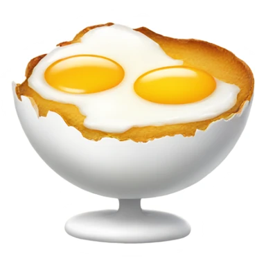 Cooked egg sticker