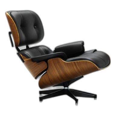 eames lounge chair in black sticker