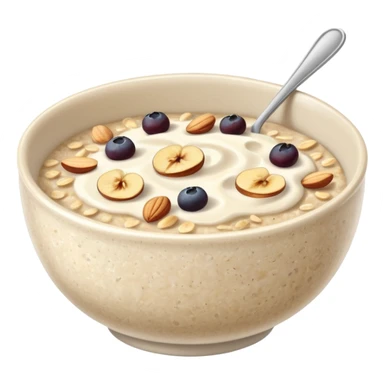 oatmeal porridge bowl, sticker