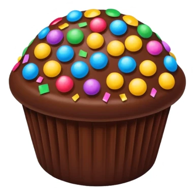 brigadeiro with vibrant colorful confetti sticker
