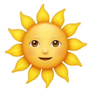 simple sun emoji. no face, no eyebrows, no lips needed sticker