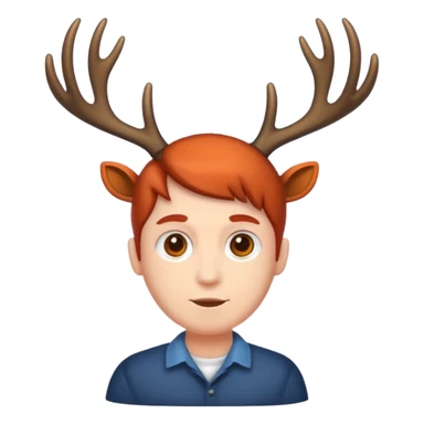 people with antlers sticker