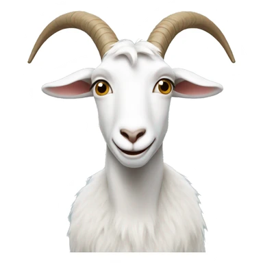 White goat teaching maths sticker