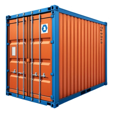 goods Contener emoji which is used for shipment of goods, single contaner, i want to use as emoji with size in height 24px and width in 24px sticker