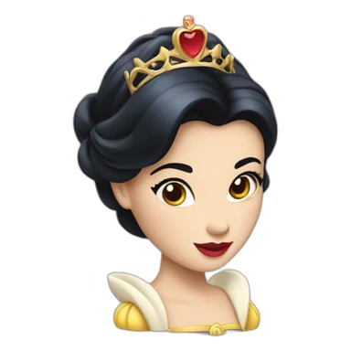 Snow White princess sticker