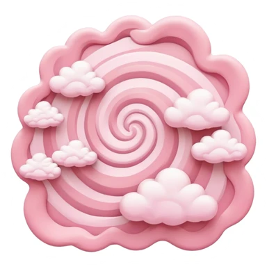 pink van gogh style spam sky sticker