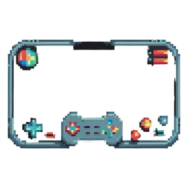 retro gaming banner sticker