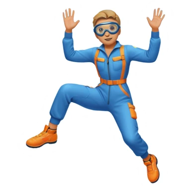 sky diving sticker