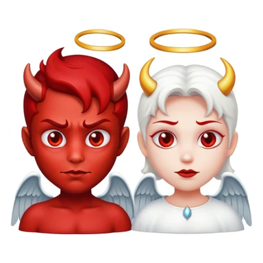 Devil with a angel sticker