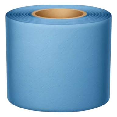 A roll of blue wallpaper  sticker