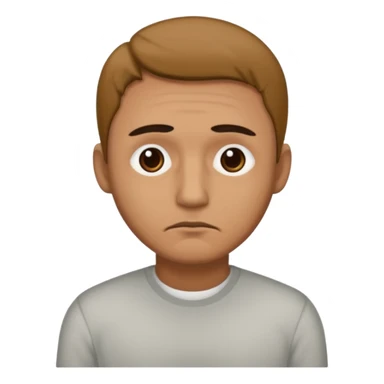 The sad man full body detalizated sticker