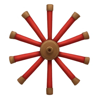 red wagon wheel  sticker