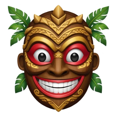 Mavi ünlü tiki sticker