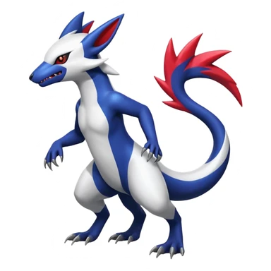 Shiny Vibrant Exotic Colorful Cool Zangoose-Salandit-Absol-fusion sticker