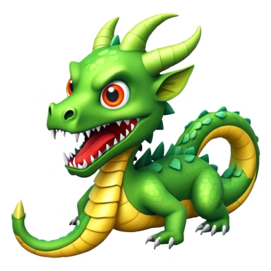 3d-isometric-scary-monster-Dewfang-Serpent sticker