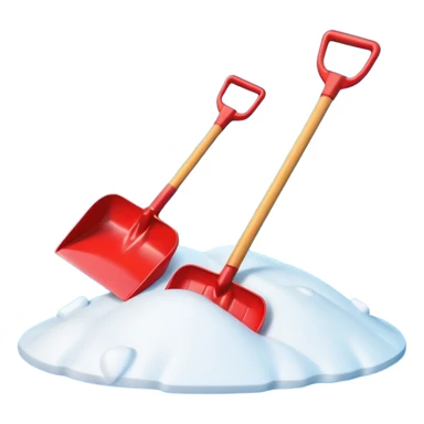 snow shovel object icon, colorful plastic snow shovel, rounded edges, toy-like style, 3D cartoon, mobile game icon style, centered, clean background, no text, no watermark

 sticker