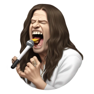ozzy osbourne biting  sticker
