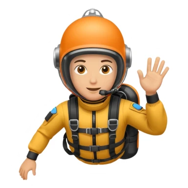 parachute diver sticker