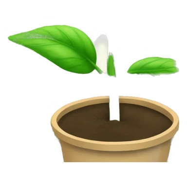 a plant in a pot growing dollar bills dollar leaves green dollar bill leaves attached to plant stem sticker