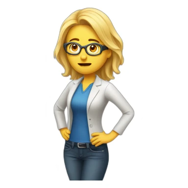 frustrated QA Tester lead woman version from Orava sticker