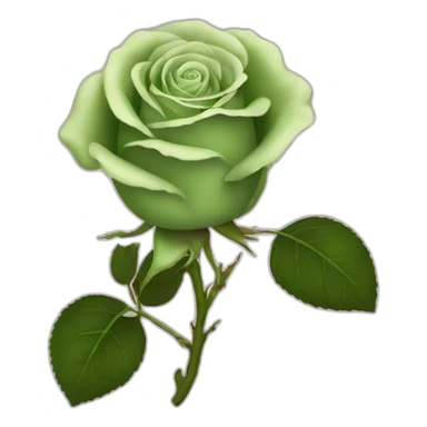 Rose green sticker