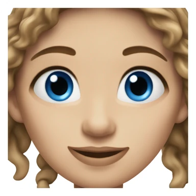 Caucasian dancer with brown hair & blue eyes  sticker