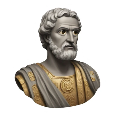 a bust of the 7th century byzantine emperor Maurice  sticker