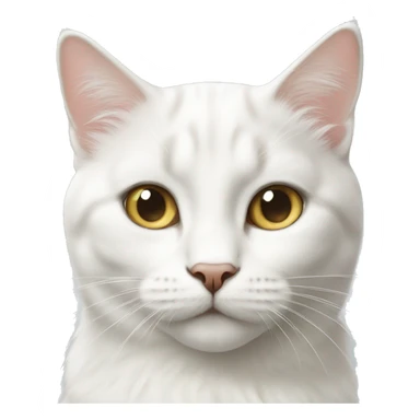 White Norwegian cat sticker