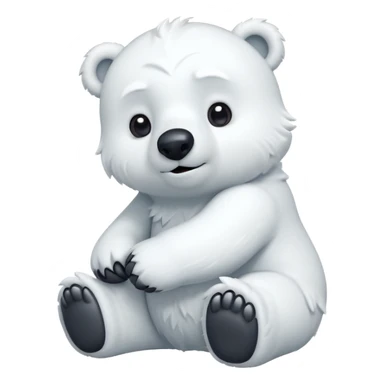cute polar bear character, snowy fur, winter vibe, 3D cartoon, mobile game icon style, clean background, no text, no watermark
 sticker