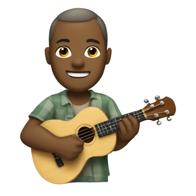 Jack Johnson playing the ukulele  sticker