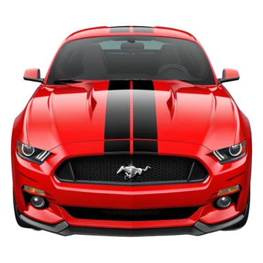 Ford Mustang with center black strip design and in written 309 and in front real pnky sticker