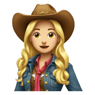 cowgirl cute sticker