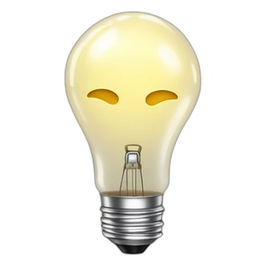 idea lit bulb sticker