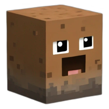 Dirt block, Minecraft sticker