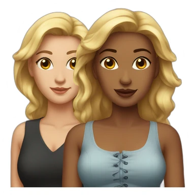 3 beautiful women sticker