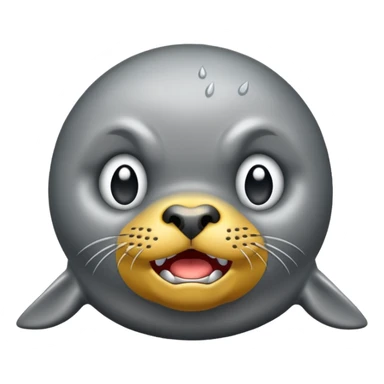 Angry seal sticker