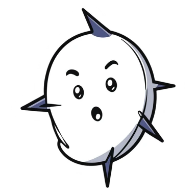 shocked expression with lightning bolts sticker