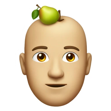 man with a pear shaped head sticker