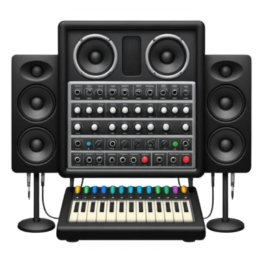 create a series of images for Theatre audio equipment Inventory  sticker