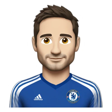 frank Lampard in Chelsea kit sticker