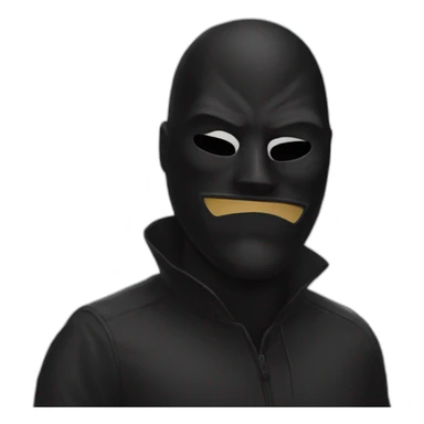 black mask dc sticker