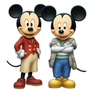 Donald et mickey sticker