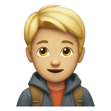 boy go to home sticker