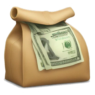 bolsa de dinero sticker