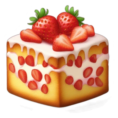 Strawberry pound cake sticker