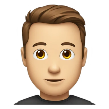 twitter logo with elon musk face sticker