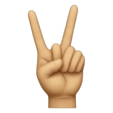 Victory sign sticker